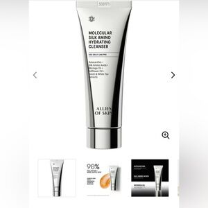 Allies of Skin Molecular Silk Amino Hydrating Cleanser - Metallic Silver
